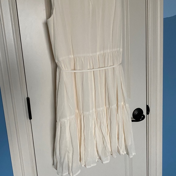 NWT Banana Republic Petite Medium White Tiered Mini Dress - Picture 12 of 14